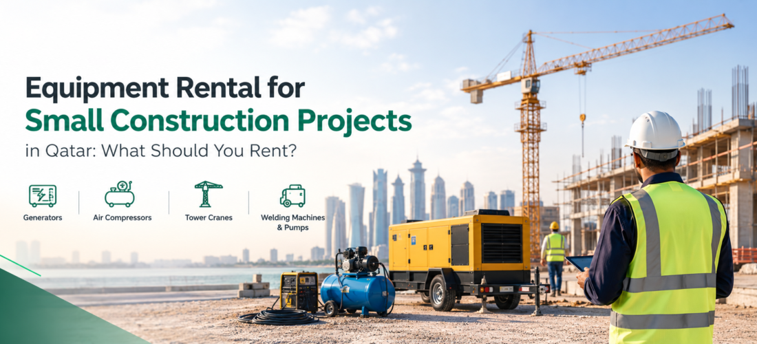 Equipment rental for small construction project